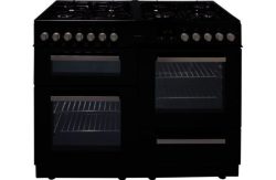Bush BCY100DFB Dual Fuel Range Cooker- Black/Ins/Del/Rec